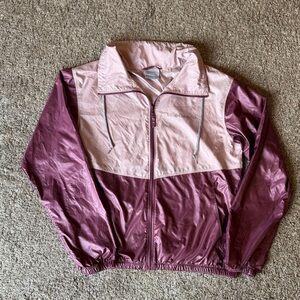 Columbia Women’s Morning View Collared Windbreaker Jacket in pink small